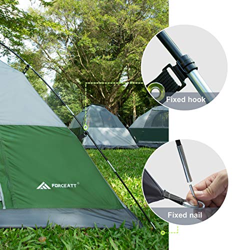Forceatt Backpacking Tent, Lightweight 2 Person Tent With Double Doors, Waterproof & Portable Dome Camping Tent With Rainfly And Storage Bag Suitable For Travel, Hiking And Outdoors Activites #TOP2