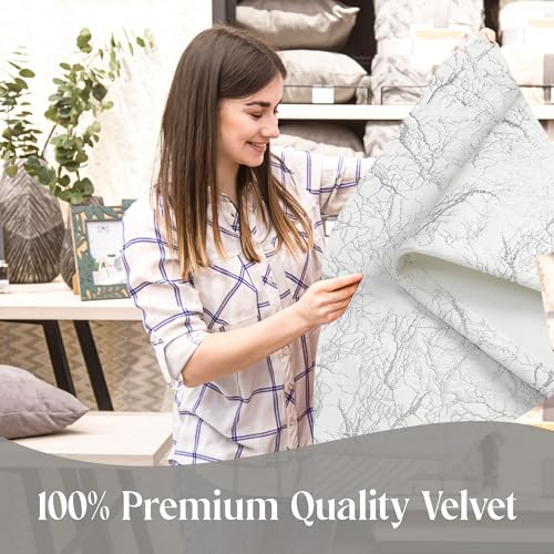 Nappe velours branches argentées pour sublimer vos dîners de fête