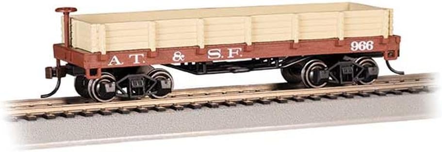 Bachmann Trains - Old TIME Gondola CAR - ATSF #966 - HO Scale