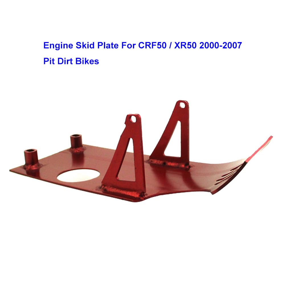 Piastra paramotore in Alluminio Rosso per CRF50 XR50 2000 2007 Pit Dirt Bikes 50cc 70 90 110 125 140cc Pit Bike Cinese Thumpstar BSE Apollo Kayo Stomp Piranha DHZ Braaap Lifan YX