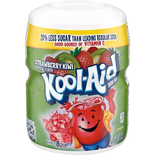 Image of Kool Aid Strawberry Kiwi Sugar Sweetened, 19-Ounce (Pack of 4)