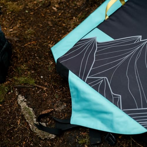 Asana Hero ‘Mountain’ Bouldering Crash Pad - Deluxe Suspension, Triple Layer Dual Density Foam Structure, Heavy Duty Nylon - Premium Rock Climbing Crash Mat (48 x 36 x 4) - Thumbnail 4