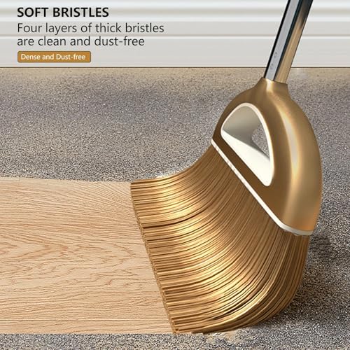 Kehrschaufel und Besen Set - Kehrschaufel und Besen Set mit langem Stiel | magischer Besen mit antihaftbeschichtetem Feger mit Kammfilter | Kehrschaufel und Besen Set – Bild 5