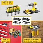 UNITEDPOWER Wall Mount Hand Tool Storage Set, Screwdriver Organizer, Pliers Holder, Hammer Rack, Metal Hardware Tray for Garage Workshop Workbench - 4 Pack - Image 7