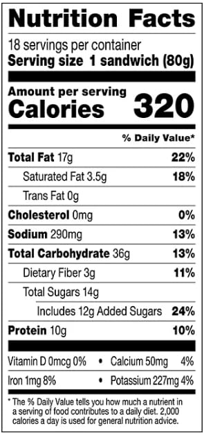 Miniatura 5 de Salutem Vita - Smucker's Uncrustables Sandwiches, uva, 50.4 oz., 18 unidades - Paquete de 2
