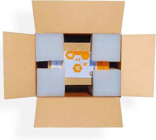 Miniatura 7 de Ladrillos refractarios resistentes para forja de alta temperatura 3200F - Paquete de 2 ladrillos refractarios extra de alta temperatura aislados