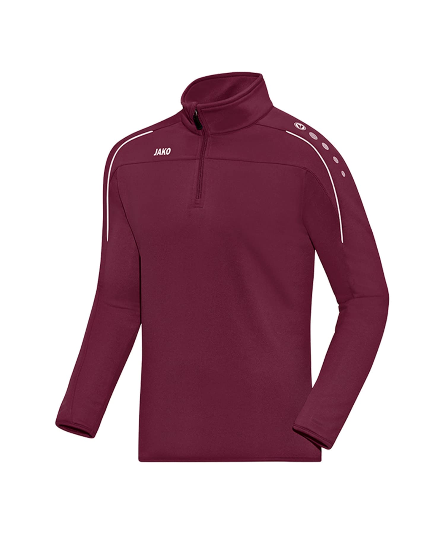 JAKO Classico Children's Training Zip Top, Children's, 8650, Maroon, 164 (EU)