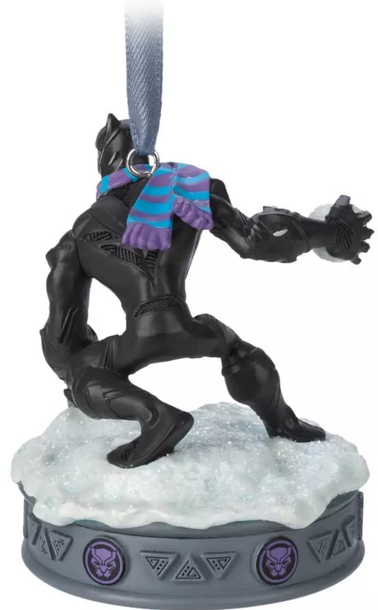 Official Black Panther With Snowball Festive Light-Up Figurine/Hanging Ornament, Black Panther & Snowball - Image 2
