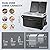 Blogole 12 Volt Car Refrigerator, 48 Quart (45L) Portable Freezer, Dual Zone Fridge with Handle and Wheels, -4?~68? Electric Cooler, 12/24V DC and 100-240V AC for Outdoor, Camping, RV, Travel, Truck
