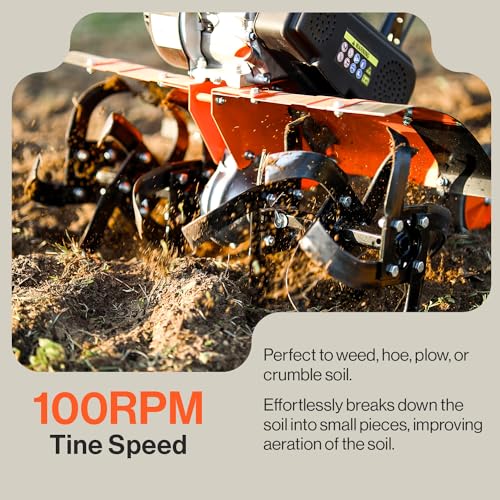 Image of SuperHandy Tiller Cultivator, 7HP 209cc, Soil Tiller, Use Case Focus