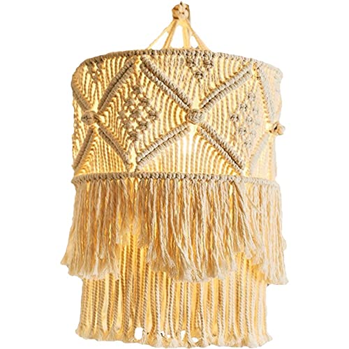 Hanging couvercle de lampe en macramé pour décoration de lit - 2