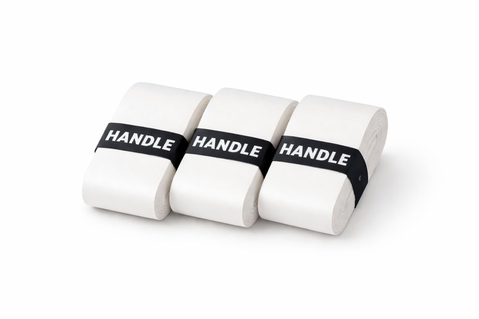 Overgrips for Pickleball, Badminton, Tennis, Paddle Rackets Pack of 3 (White)