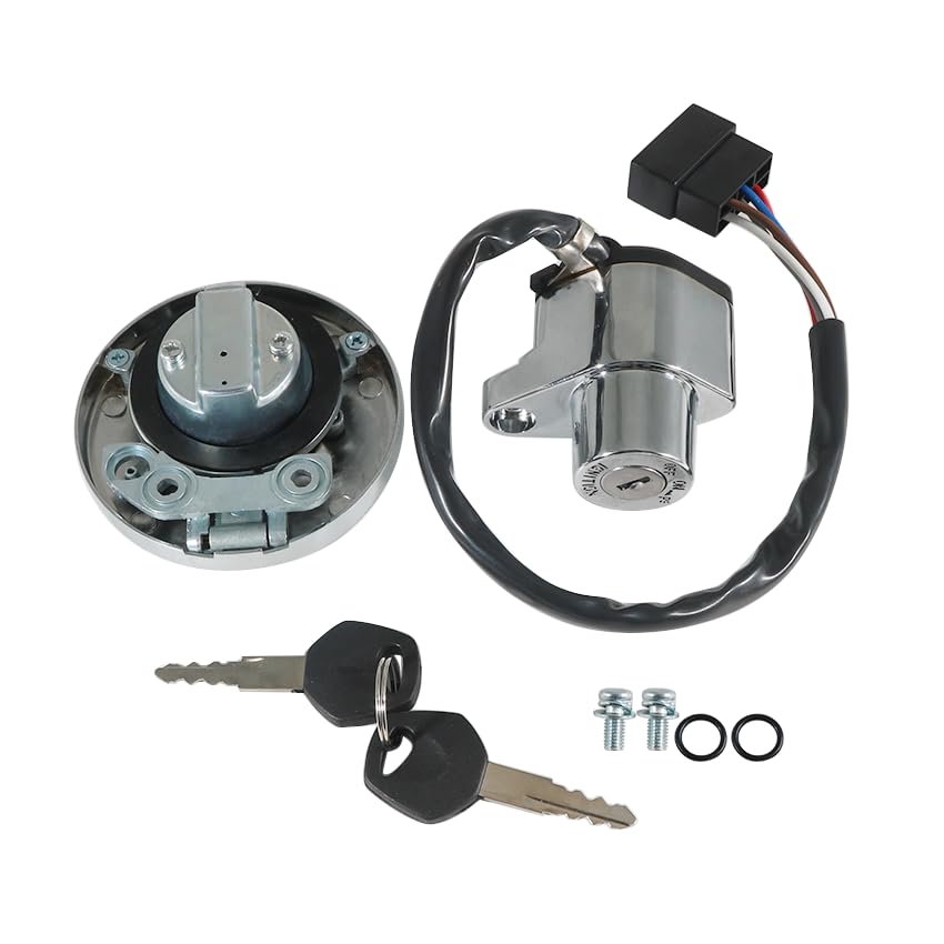 Amazon.com: Motorcycle Ignition Switch Fuel Tank Cap Key Set OEM