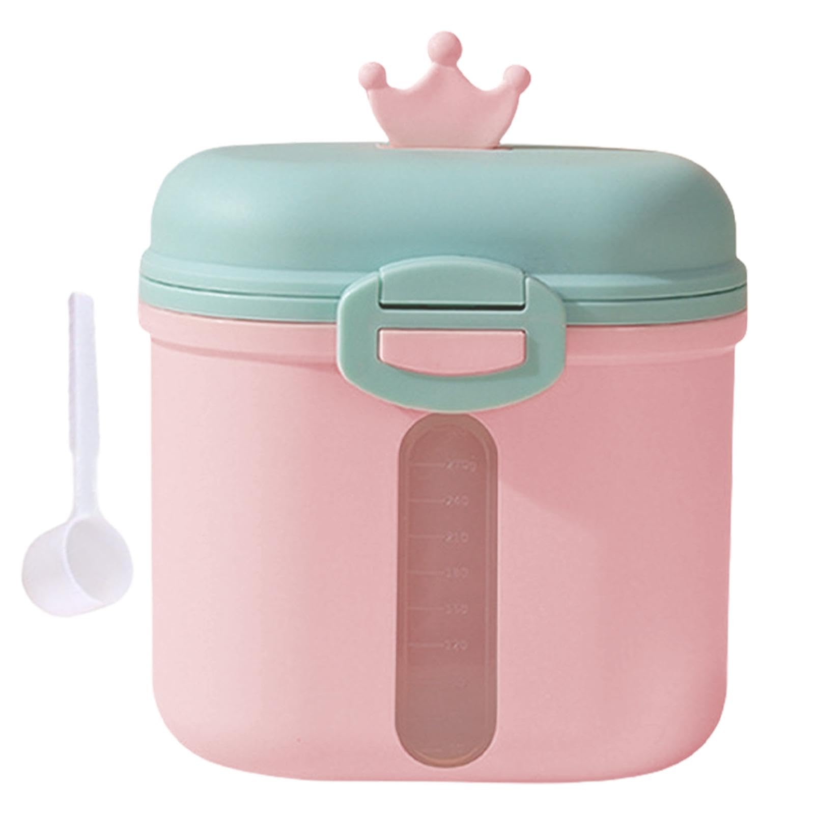 Contenedor de fórmula de viaje,Contenedor de viaje de fórmula en polvo,Dispensador de leche para bebés - Dispensador de fórmula de viaje, contenedor de leche en polvo de doble capa, dispensador