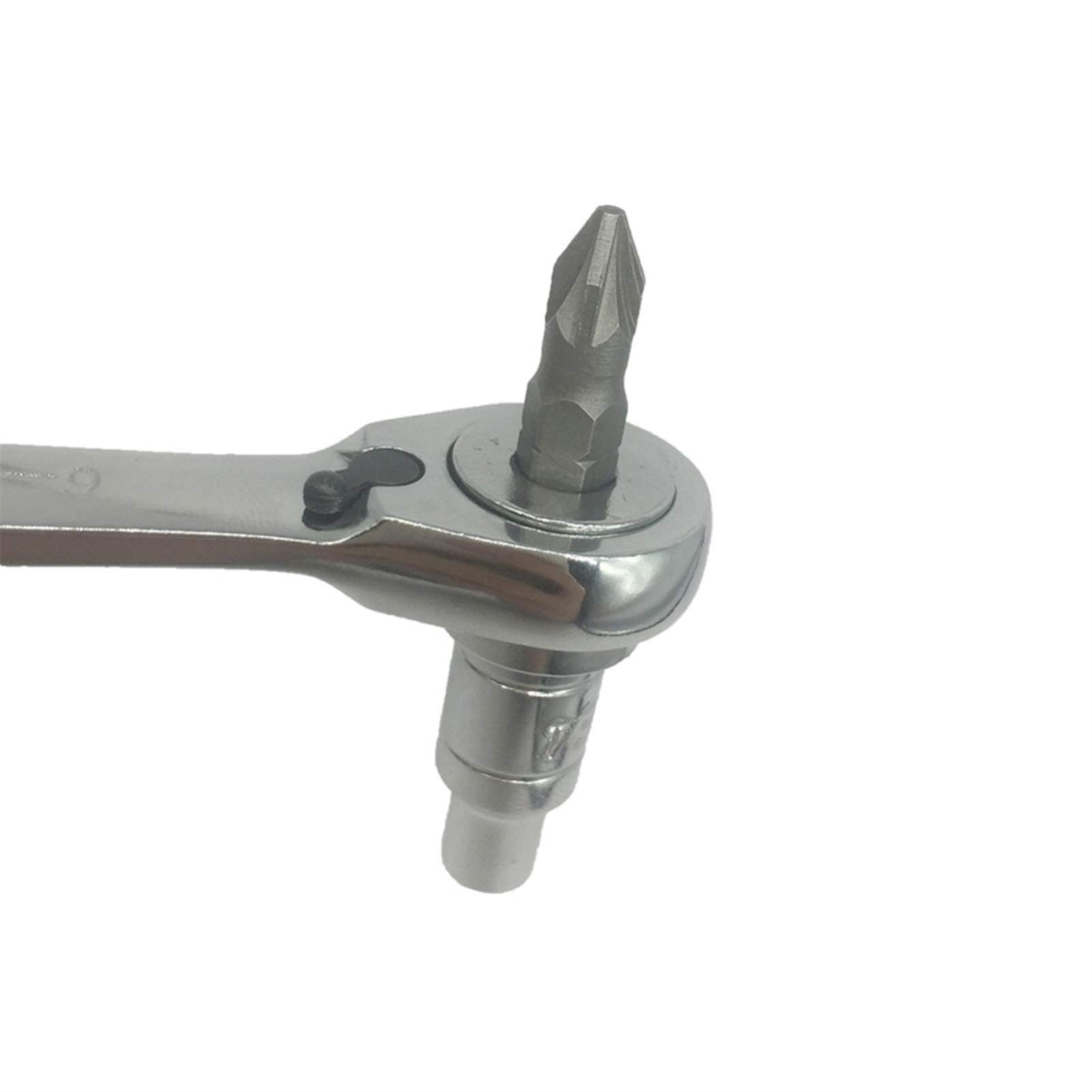 Klucze, klucze, klucz grzechotkowy 2 w 1 Klucz nasadowy 1/4" 3/8" Uniwersalny, dwustronny, dwustronny ze stali chromowo-wanadowej 180 mm Powszechnie używane narzędzia dla majsterkowiczów są solidne i