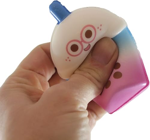 Miniatura 5 de 3 pequeños juguetes esponjosos de 3.25 pulgadas, bebida de té de burbujas de elevación lenta, recuerdos de fiesta de espuma viscoelástica, juguetes