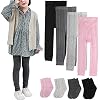 BOOPH 4 Pairs Girls Leggings Pants Sock Set Footless Knits Tights Stockings