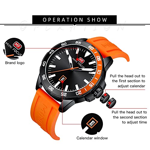 Image of AIMES Mens Watches Chronograph Waterproof Sport Military Watch for Men Analog Quartz Movement Stylish Wrist Watch Elegant Gift Watch for Men