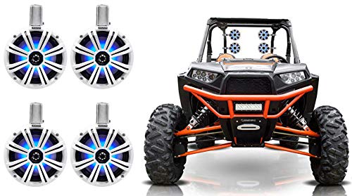 Audiosavings Bundle: 4 parlantes torre Kicker 8" 1200w con LED