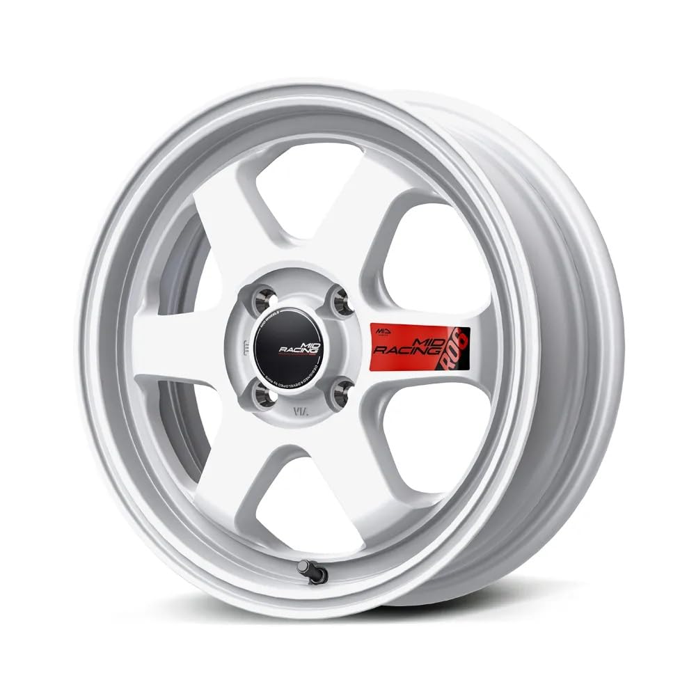 Amazon.co.jp: 【ホイールのみ 4本】MID RACING R06 15インチ 5J+45 4H