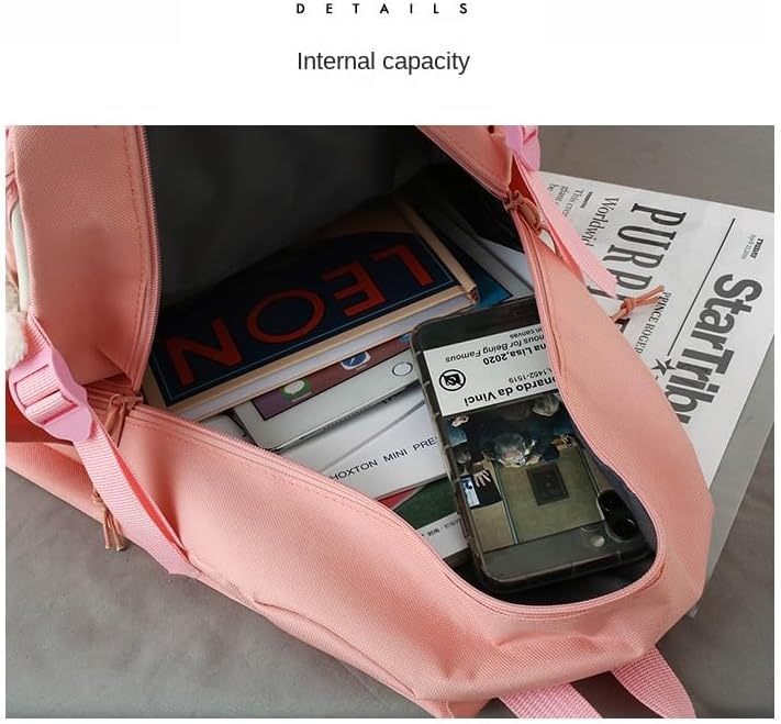 Miniatura 6 de Linda mochila con accesorios kawaii Juego de 5 bolsas estéticas, Oso negro, Classic