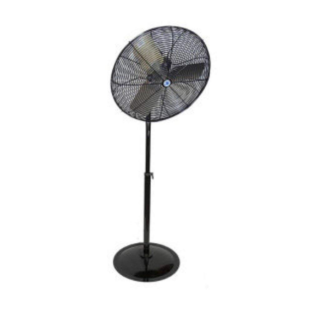 Schaefer VentilationTW30B-PRB Twister Oscillating Circulation Fan, 30", Black OSHA Guards and Round Pedestal