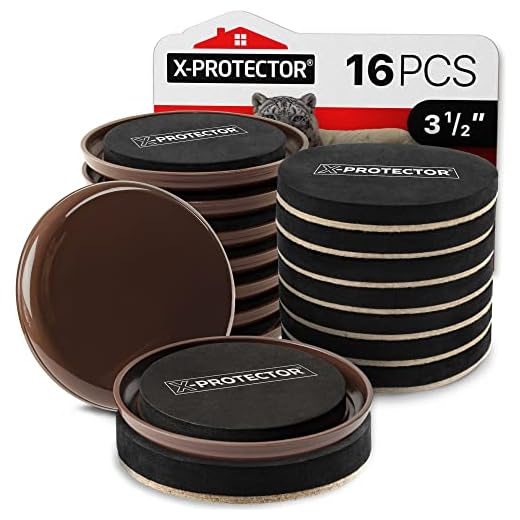 Furniture Sliders X-PROTECTOR 16 PCS - Furniture Sliders Hardwood Floors & Felt Furniture Movers - Moving Pads All Floor Types! Heavy Duty Reusable Sliders for Moving Furniture -Do It Easily & Safely!