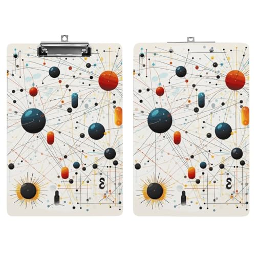 Porte-bloc acrylique de qualité supérieure avec pinces en acier inoxydable