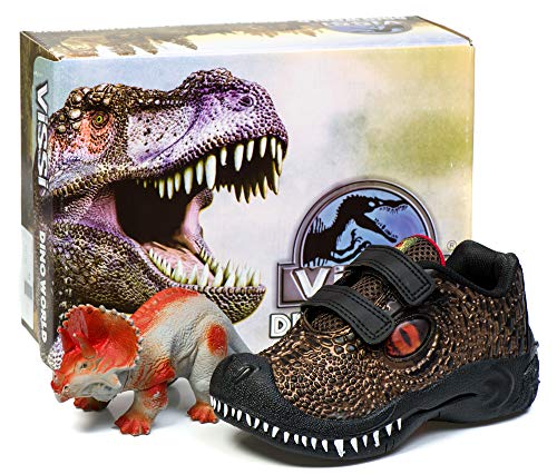 Tênis Dinossauro Infantil Masculino DS114VBR - AS103 Cor:Preto-Café;Tamanho:26