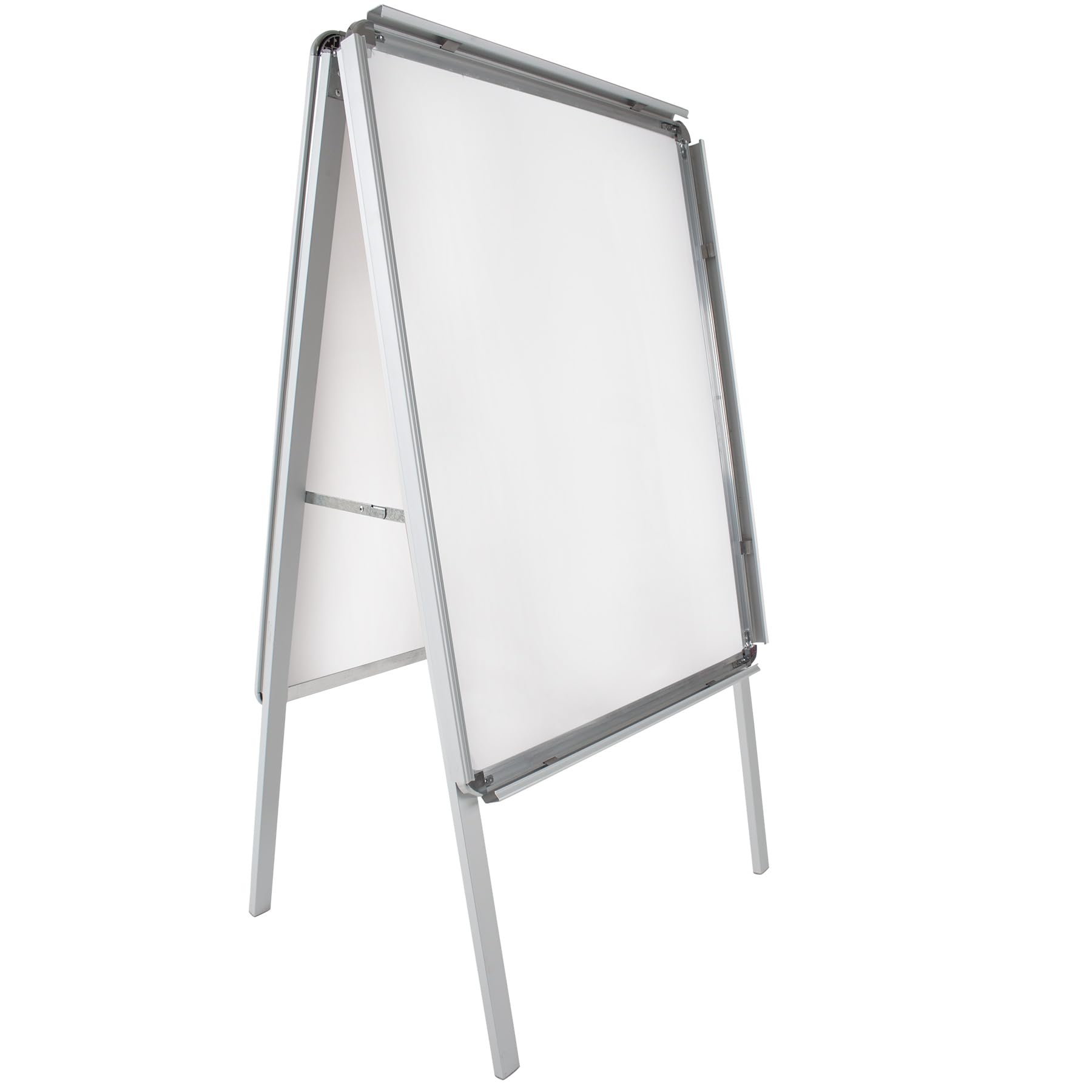 tectake® A1 Kundenstopper Outdoor, DIN A1 Plakatständer, wetterfester Aufsteller Ständer, Alu Werbeaufsteller klappbar, Wegweiser, Werbetafel für aussen, beidseitige Tafel für Plakate, inkl. 2 Folien