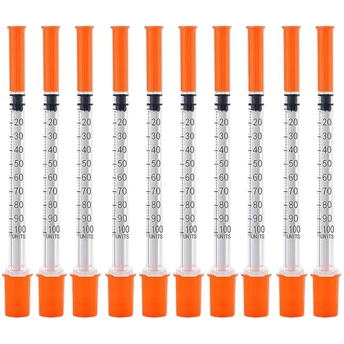 10 Pcs 1ml 30G 8mm Precision Multiple Uses Distribution Measuring Tools Plastic Lab Accessories Individually Sealed Packaging for Pet Feeding Liquid Separation