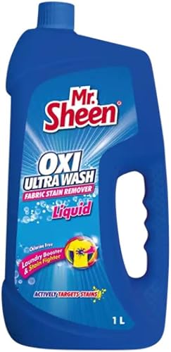 Mr Sheen Dok-192PN$ Oxi Ultra Wash Fabric Stain Remover Liquid 1 Liter