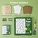 Aboofx Mini Flower Press Kit, Pocket Flower Press Kit for Pressing Plants, Leaves, Herbs, Micro Flowers Pressing Outdoor for The Beginners, Arts Craft Lovers, Classroom, Traveling, 2.5 x 4 Inch