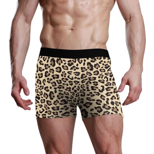 Men’s Boxer Briefs Leopard Print Seamless Underwear Short2