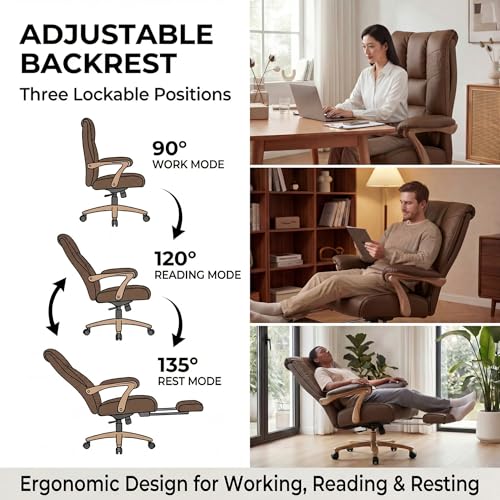 Luxury executive leather office chair