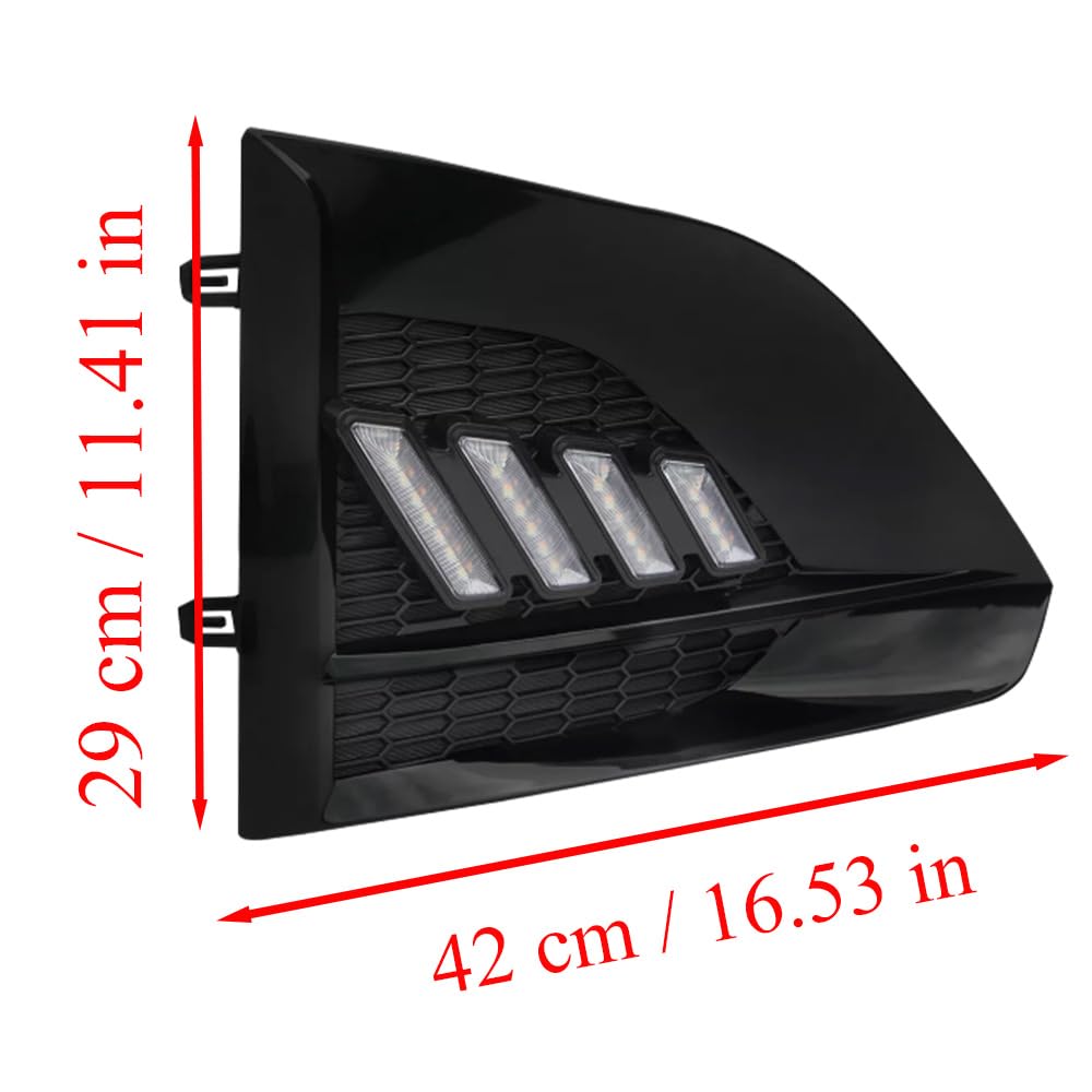 Riloer Luces diurnas LED DRL, luces antiniebla, intermitentes, lámpara tricolor delantera izquierda y derecha, compatible con Nissan Altima 2023-2025