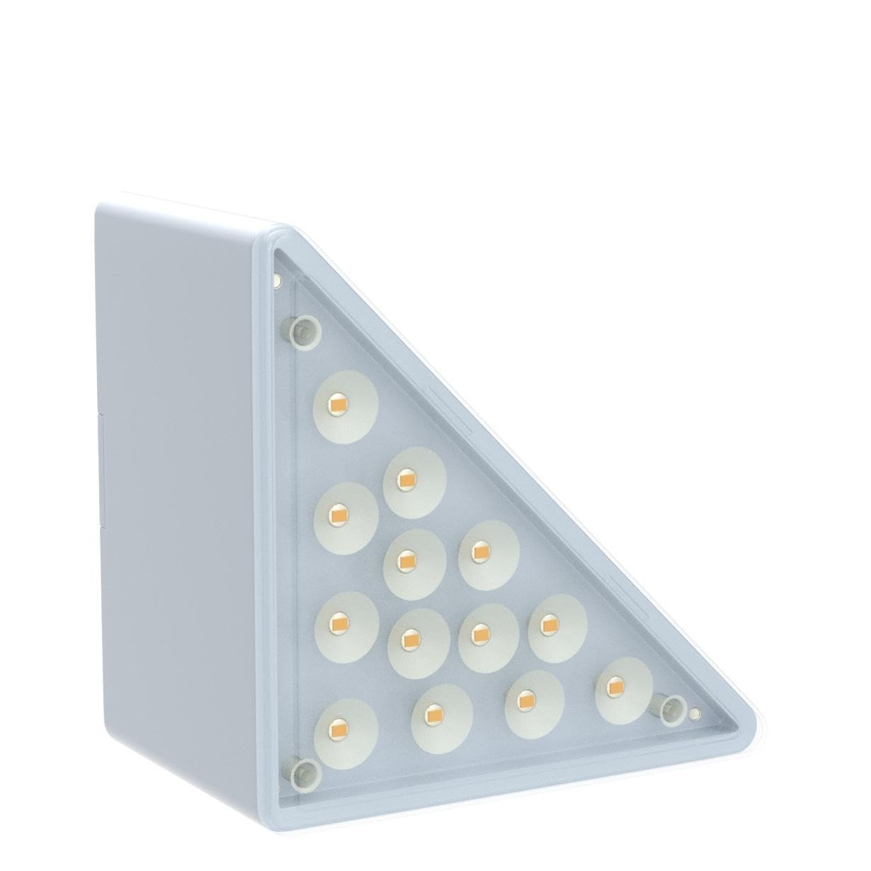 VOLISUN Juego de 12 luces solares para escalera, luces solares para escalones impermeables IP67, luz solar para exterior con 13 LED, iluminación decorativa para escaleras de jardín, patio, puerta