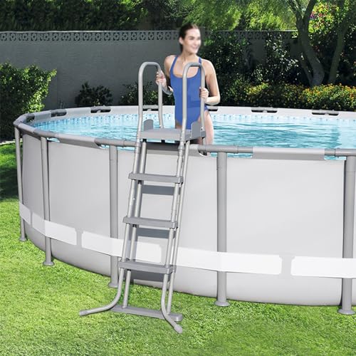 Escalera de piscina de acero inoxidable con 4 peldaños miniatura 6