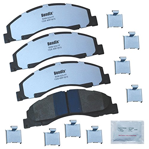 Image of Bendix Fleet Metlok MKD1328FM Semi-Metallic Front Brake Pads for Select Models Ford E-150, E-150 Econoline, E-250, E-350 Super Duty, E-450 Econoline Van, Wagon