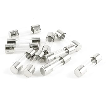uxcell 10 Pcs Fast Blow Type Glass Tube Fuses 5x20mm 250V 80mA