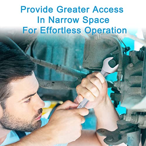 Ocasar 6Pcs Super Thin Open End Wrenches Set, Premium Mirror Polish Metric Standard Super Thin Wrench Sets, 8, 9, 10, 11, 12, 13, 14, 15, 16, 17, 18, 19Mm Wrench #TOP5