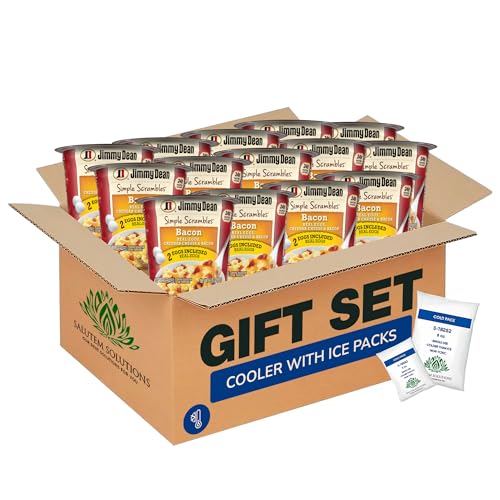 Salutem Vita – Simple Scrambles Bacon Quick Breakfast Cup, Protein-Rich Microwaveable Breakfast, Gift Set: 0,3 lbs – Pack of 10