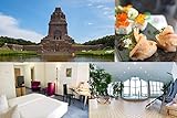 Folgende Inklusivleistungen sind für 2 Personen enthalten: 2 x Übernachtungen im Komfort-Doppelzimmer 2 x kostenfreie Teilnahme am reichhaltigen Frühstücksbuffet 2 x Abendessen nach Wahl des Küchenchefs (ohne Getränke) Nutzung des hauseigenen Wellness- & Fitnessbereichs kostenloser Parkplatz (nach Verfügbarkeit) Sky-Sportkanal auf dem Zimmer Getränke aus der Minibar kostenfreies WLAN