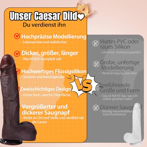 PRONFANS 28.5CM Realistischer Dildo Klassische Dildos Mit Starkem Saugnapf Sexspielzeug Analdildo Perfekt Echte Adern Und Erhabene Hoden Echte Penisnachbildung Sex Toy