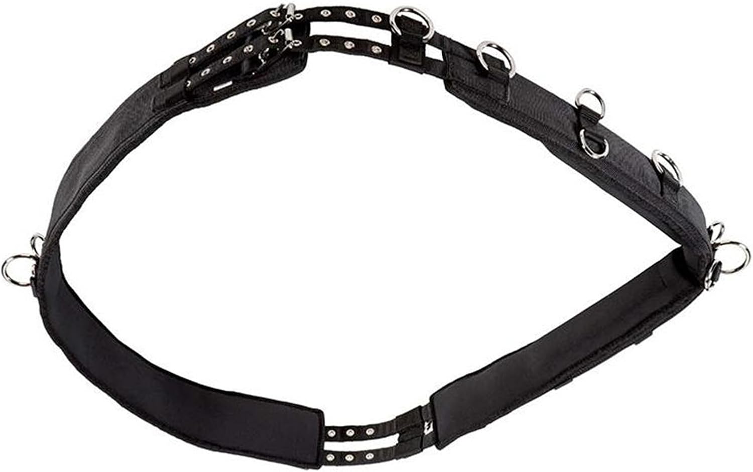 Adjustable Horse Training Surcingle for Horse Feed and Water Bottle Multifunctional Equestrians Training Girth Backpack