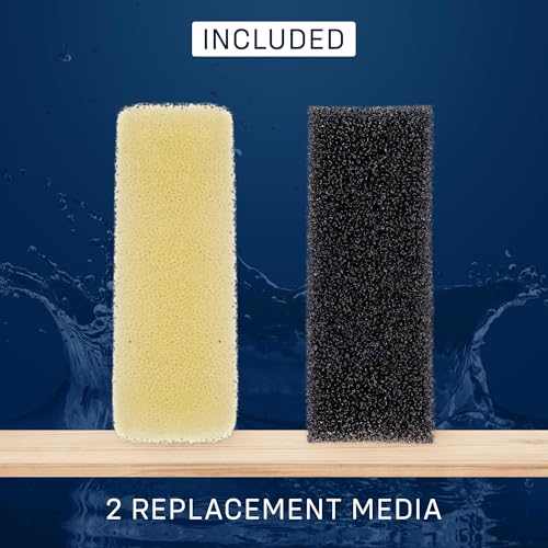 Image of SubstrateSource Mighty Aquarium Filter HOB Replacement Media - Replacement for Fish Tank Filters, Hang-on-Back Small Aquarium Filter, Replacement Filter Cartridge - XS MG02 Replacement Sponge, 2-Pack