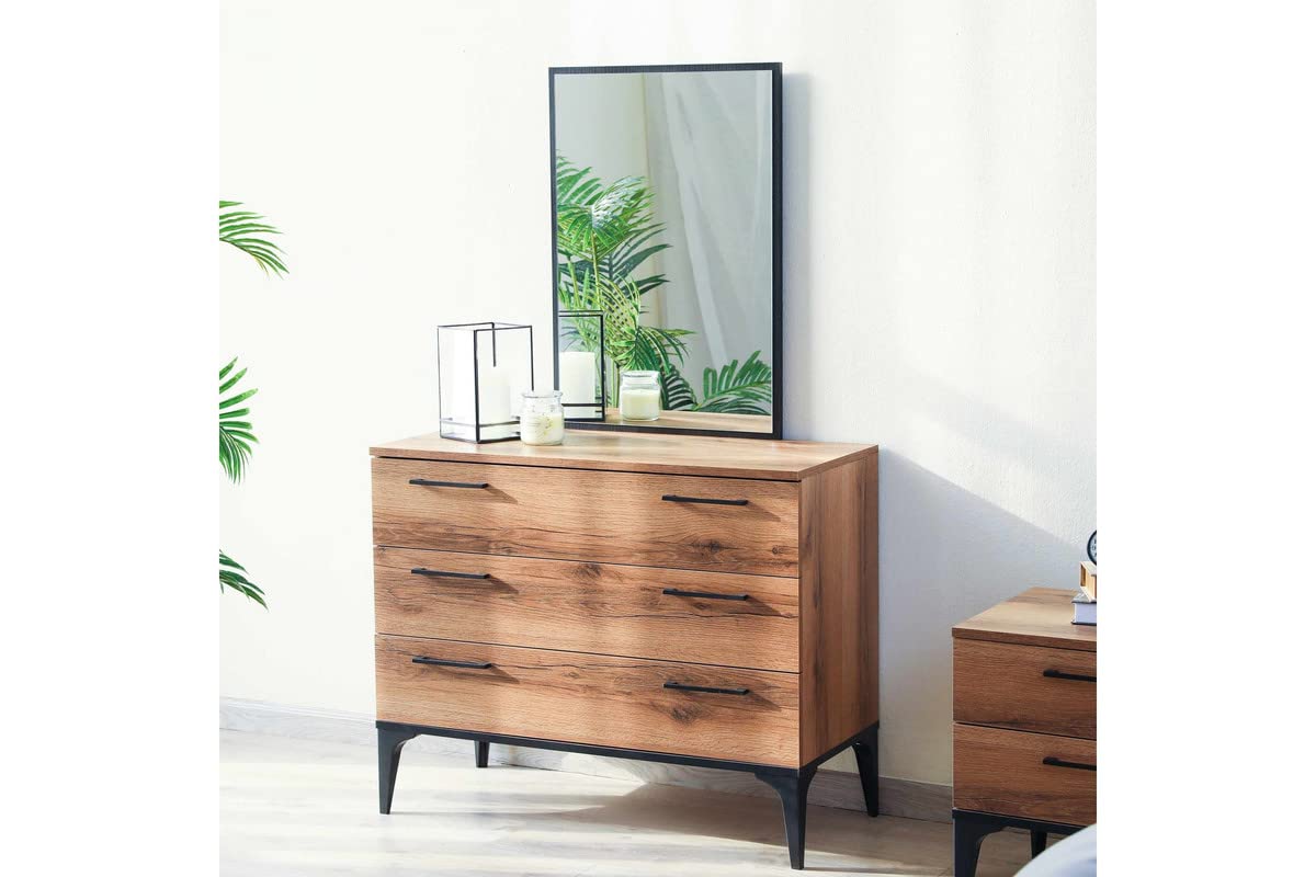 PAN Home Lupo Dresser Mirror - Walnut