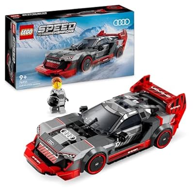 LEGO Speed Champions Auto da Corsa Audi S1 E-Tron Quattro  Modellino da Costruire di Macchina Giocattolo per Bambini e Bambine da 9 Anni in su con Minifigure del Pilota  Veicolo da Esposizione 76921
