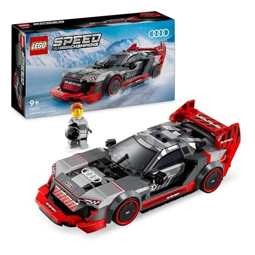 LEGO Speed Champions Audi S1 e-tron quattro Race Car Toy Vehicle, Buildable Model Set for Kids, Playable Display Gift Idea for 9 Plus Year Old Boys and Girls Who Enjoy Independent Play 76921