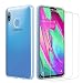 Produktbild iLieber Samsung Galaxy A40 Hülle + Panzerglas,[1 Hülle + 2 Panzerglas] Schutzhülle Handyhülle Kratzfeste Soft TPU Bumper Case Cover,[2 Pack] 9H Panzerglas Hartglas Glas für Samsung Galaxy A40